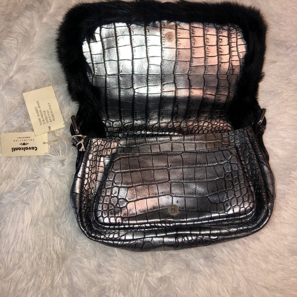 Cavalcanti Leather/Fur Handbag - Picture 4 of 8